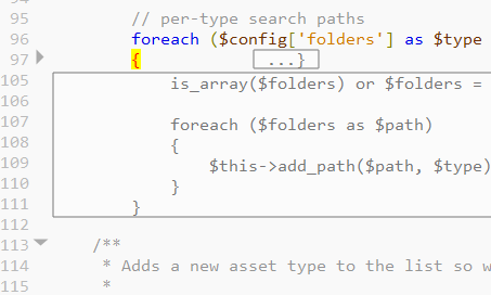 Coffeescript Code Collapsing